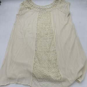 Flying Tomato Knee Length Dress Lace Collar Details Size Large Rayon